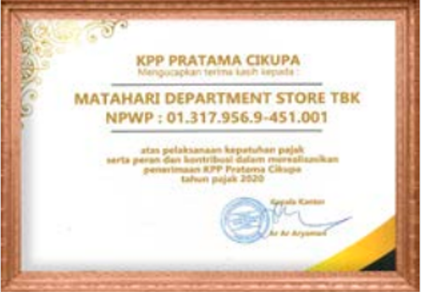 Implementation of Tax Compliance and Role and Contribution in Realising KPP Pratama Cikupa Receipts for the 2020 Fiscal Year
